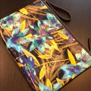 Merona printed oilcloth wristlet